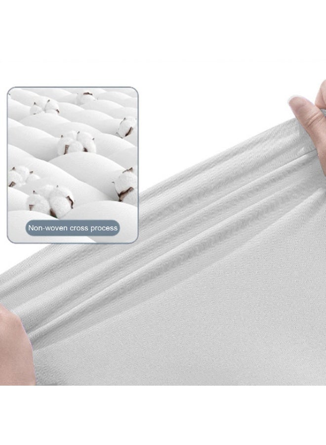 OSHIMA 10 Pcs Disposable Pillow Case Covers, Non Woven Pillow Covers, Disposable Pillowcases for Hotels, Single-Use Pillow Covers, Disposable Portable Bedding for Travel, Stains and Splash-proof (White) - Image 3